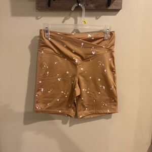 Jenni Tan Splash Print Cross Brand Bike  Shorts Size M